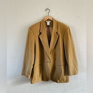 Vintage Sellecca Tan Blazer / Jacket